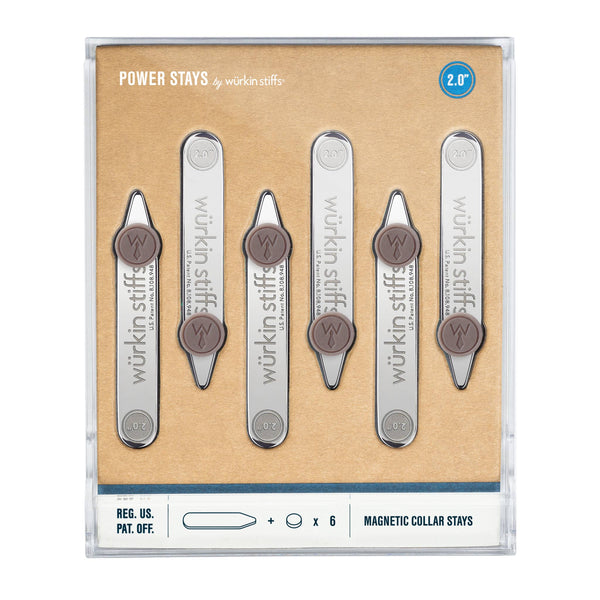 2.0 Power Stays Magnetic Collar Stays - 3 Pair – Paris Texas Apparel Co
